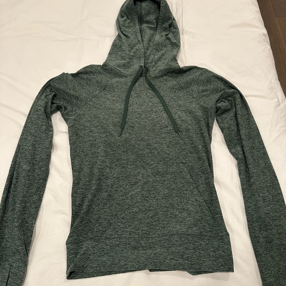 Outdoor Voices Heather Green Hoodie